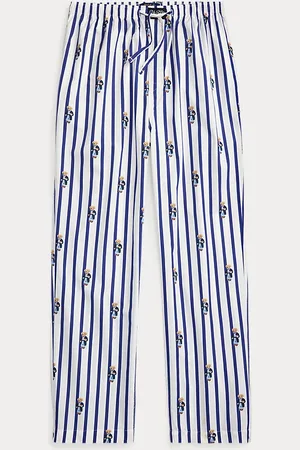 Ralph Lauren Gestreepte katoenen Polo Bear pyjamabroek