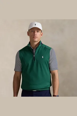 Ralph Lauren Mouwloze jersey trui met kwartrits