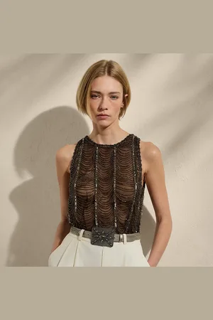 Ralph Lauren Niccola versierde mouwloze top