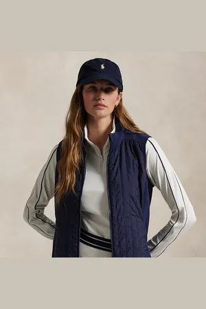 Ralph Lauren Doorgestikte hybride bodywarmer met rits