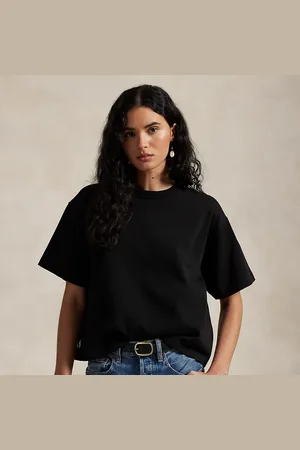 Ralph Lauren Relaxed crop fit katoenen jersey T-shirt