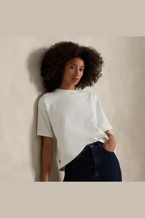 Ralph Lauren Relaxed crop fit katoenen jersey T-shirt