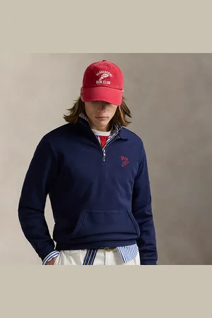 Ralph Lauren Loopback fleece sweatshirt met kwartrits