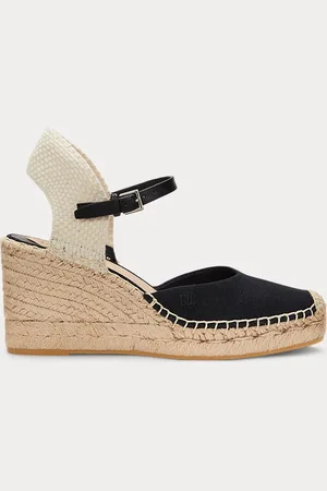 Ralph Lauren Robby canvas en jute espadrille