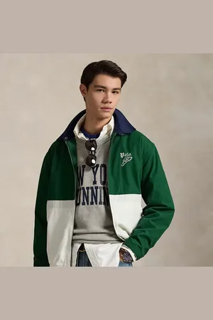 Ralph Lauren Bayport poplin jack met kleurblokken