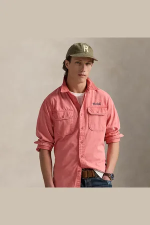 Ralph Lauren Classic fit geborduurd chino werkshirt