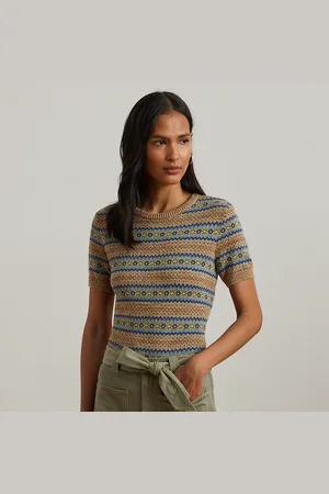 Ralph Lauren Fair Isle trui met korte mouwen