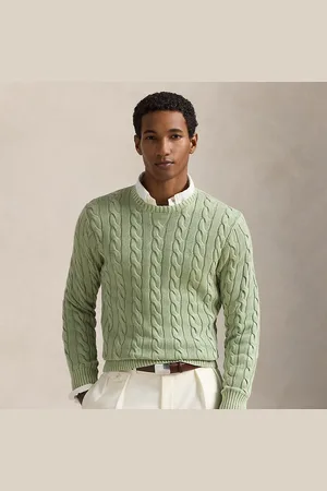 Ralph Lauren Mineral-dyed katoenen kabeltrui