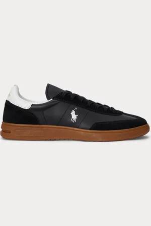 Ralph Lauren Bedford sneaker van su??de en leer