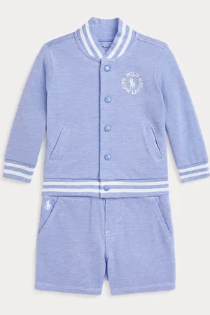 Ralph Lauren Katoenen T-shirt, baseballjack en short