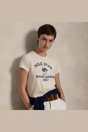 Ralph Lauren Katoenen jersey T-shirt met Polo Bear