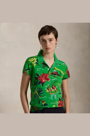 Ralph Lauren Gebreid wollen Polo-shirt met bloemen