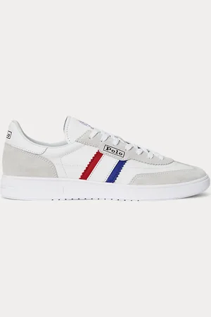 Ralph Lauren Bedford sneaker met suède inzetstukken