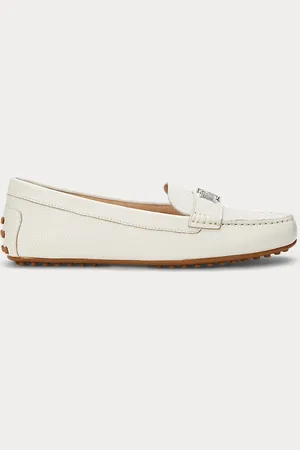 Ralph Lauren Barnsbury gegranuleerd leren mocassins