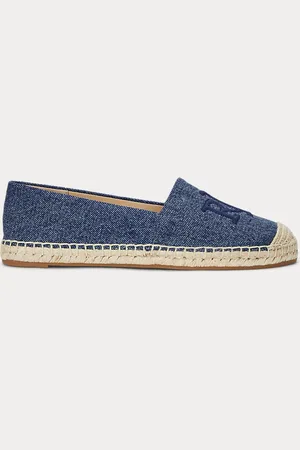 Ralph Lauren Cameryn gewassen denim espadrille