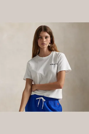 Ralph Lauren Katoenen jersey T-shirt met ronde hals
