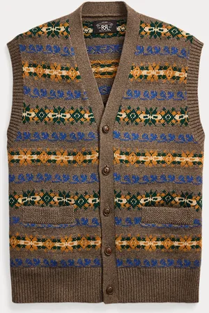 Ralph Lauren Fair Isle-gilet van wolmix