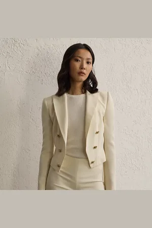 Ralph Lauren Spencer wollen crêpe jasje
