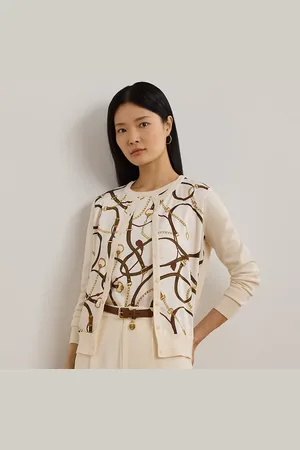 Ralph Lauren Vest van katoenmix met riemprint