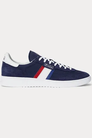 Ralph Lauren Bedford sneaker met suède inzetstukken