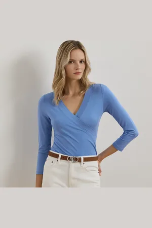 Ralph Lauren Jersey top met overslag
