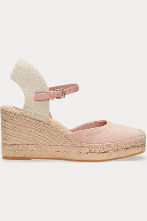 Ralph Lauren Robby canvas en jute espadrille