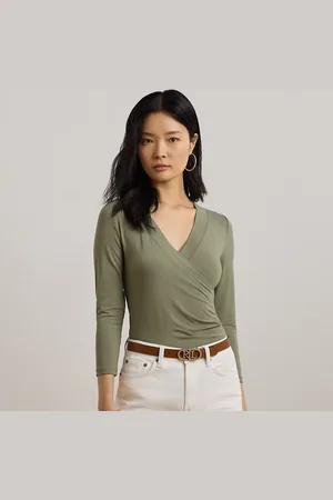 Ralph Lauren Jersey top met overslag