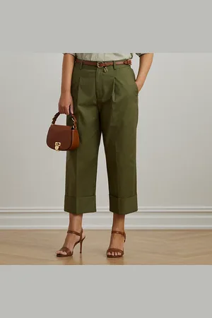 Ralph Lauren Plus Size - Dubbelzijdige stretchkatoenen enkelbroek