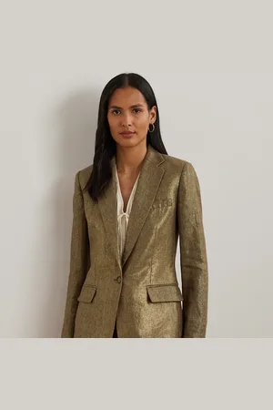 Ralph Lauren Fluwelen blazer met stretch