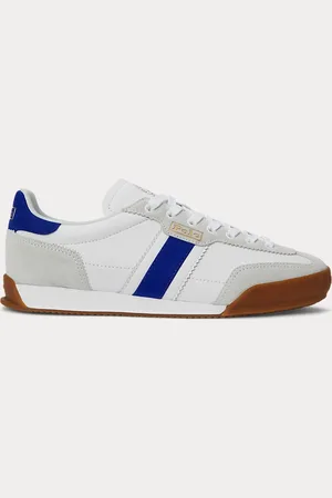 Ralph Lauren Hester sneaker van leer en suède