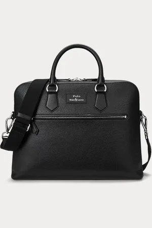 Ralph Lauren Gegranuleerd leren weekendtas