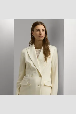 Ralph Lauren Petite - Double-breasted wollen crêpe blazer