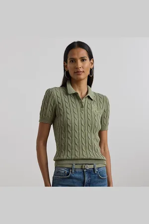 Ralph Lauren Kabelgebreide katoenen Polo-trui