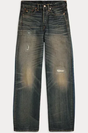 Ralph Lauren Vintage distressed wijde Kenley jeans