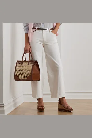 Ralph Lauren Cropped hoge jeans met wijde pijp