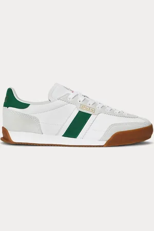 Ralph Lauren Hester sneaker van leer en suède