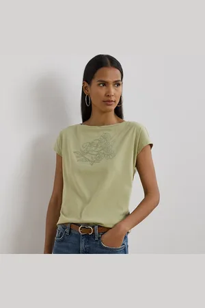 Ralph Lauren Geborduurd jersey T-shirt
