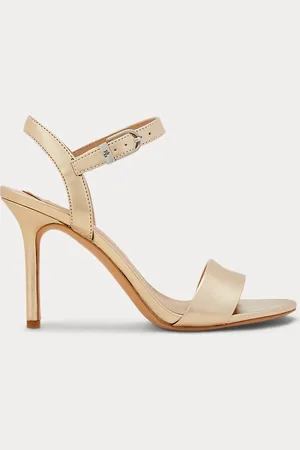 Ralph Lauren Gwen metallic nappaleren sandaal