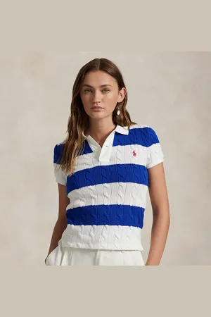 Ralph Lauren Slim fit kabelgebreid Polo-shirt