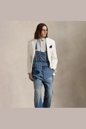 Ralph Lauren Distressed denim tuinbroek