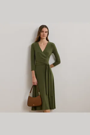 Ralph Lauren Jersey jurk met overslag