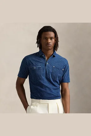 Ralph Lauren Classic-fit indigo jersey Polo-shirt