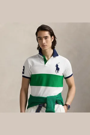 Ralph Lauren Custom slim mesh Polo-shirt met Big Pony