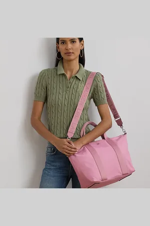 Ralph Lauren Stevie extra grote nylon tas met rits