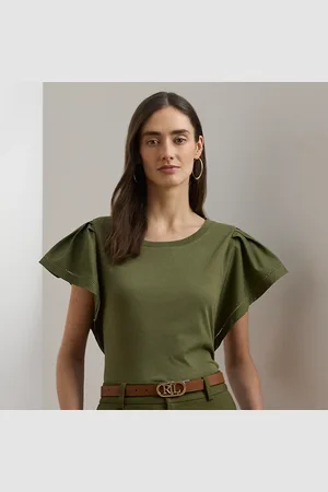 Ralph Lauren Jersey T-shirt met vlindermouwen