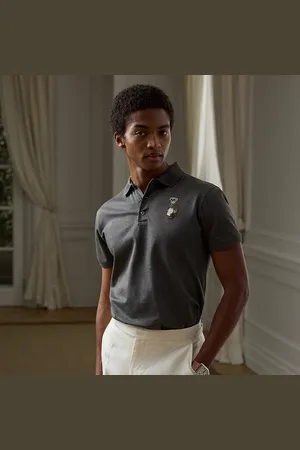 Ralph Lauren Custom slim Polo-shirt met Polo Bear