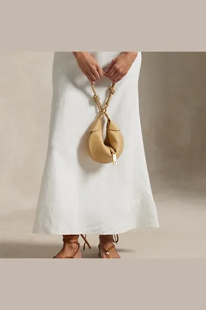 Ralph Lauren Leren Polo ID Mini Shoulder tas