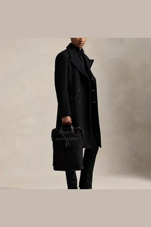 Ralph Lauren Veelzijdige canvas rugzak met leer