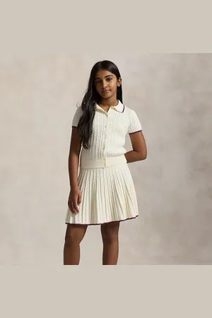 Ralph Lauren Katoenen vest en rok met minikabels