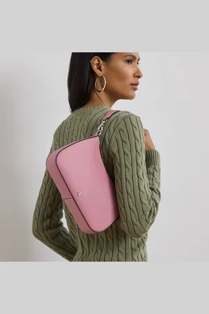 Ralph Lauren Danni medium leren tas met kruisarcering